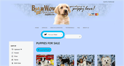 Desktop Screenshot of bowwowhollowpuppies.com